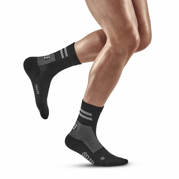 CEP Training Mid-Cut Socks BLACK