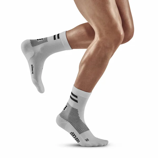 CEP Training Mid-Cut Socks WHITE