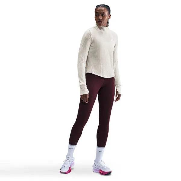 Nike Women's Swift Therma-Fit Turtle-Neck Top Sail