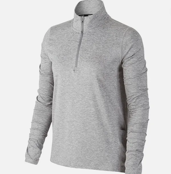 Nike Women's Element Half Zip Smoke Grey/Heather/Heather