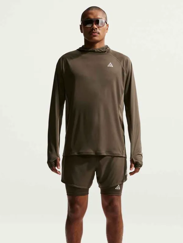Nike Men's ACG Solar Chase Long Sleeve Ironstone/Mink Brown/Summit White