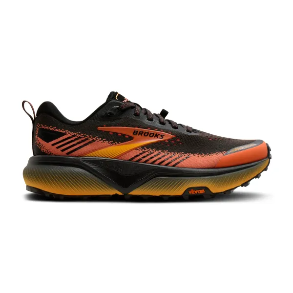 Brooks Men's Cascadia 20 Black/Tigerlily/Orange