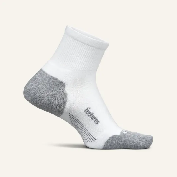 Feetures Elite Max Cushion Quarter WHITE