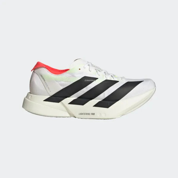Adidas Women's Adizero Adios Pro 4 WHITE/BLACK/SILVER