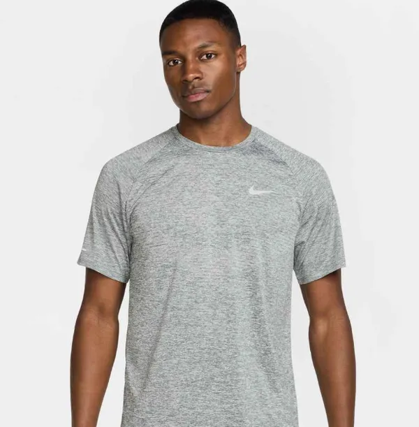 Nike Men's Stride ADV Short Sleeve Smoke Grey/Heather