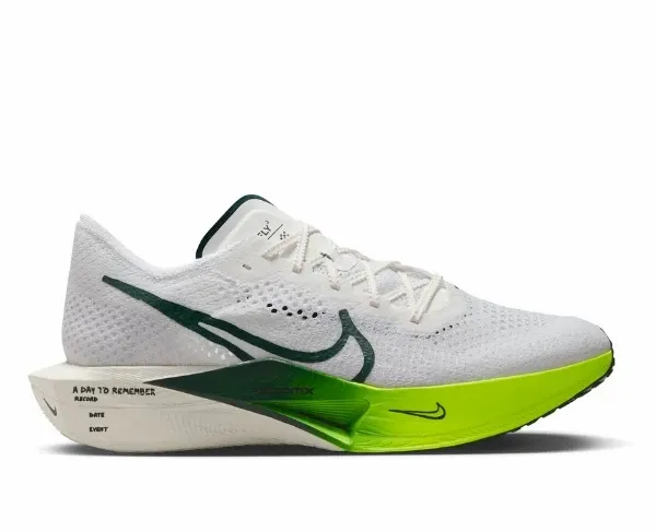 Nike Men's Vaporfly 3 White/Pro Green-Volt-Sail-Black