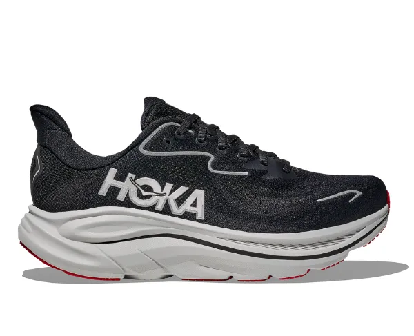 HOKA Men's Clifton 10 Black/Silver
