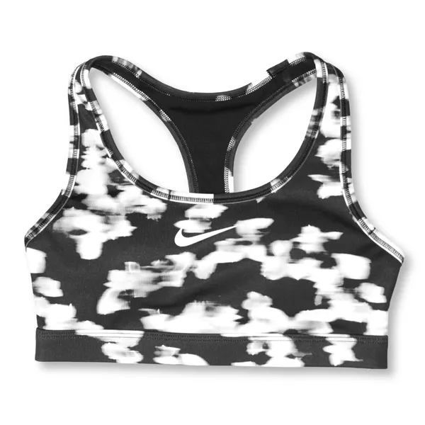 Nike Swoosh Sports Bra Black/White