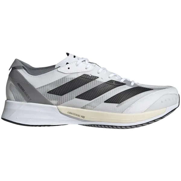 Adidas Men's Adizero Adios 7 WHITE/BLACK/GRAY