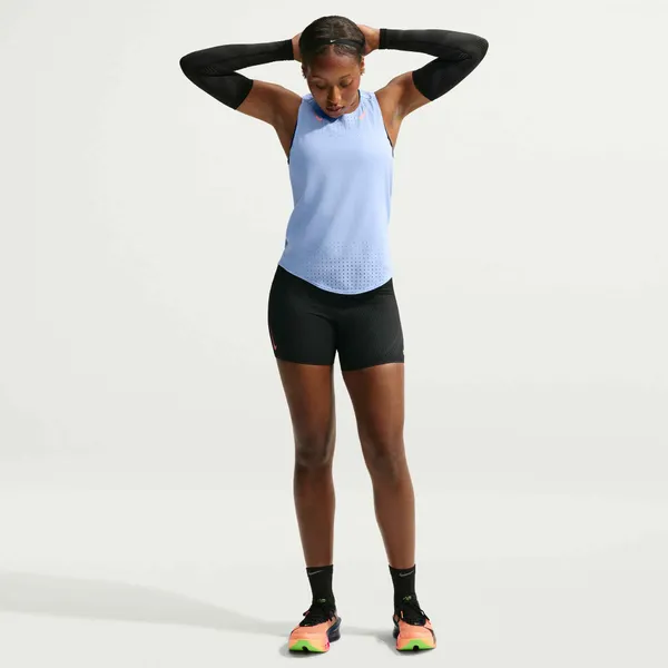Nike Women's Aeroswift Tank Aluminum/Atomic Pink