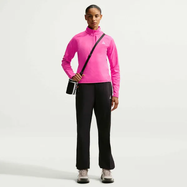 Nike Women's Therma-Fit 1/2 Zip Desert Pink/Light Orewood Brown/Light Crimson/Summit White